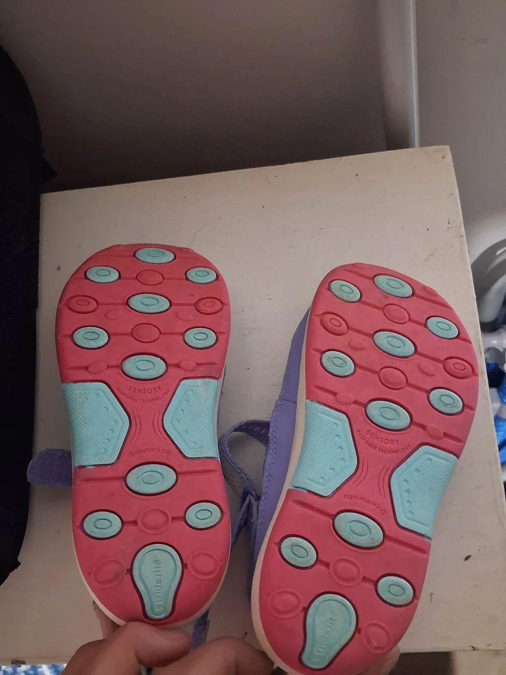 Girls' Purple & Pink Active Hook-and-Loop Sandals